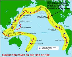 Japan located in RING OF FIRE