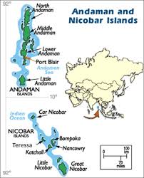 GEOGRAPHICAL LOCATION OF ANDAMAN AND NICOBAR ISLANDS, अंडमान और निकोबार