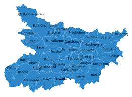  बिहार का नक्शा (मानचित्र)