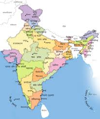 भारत का नक्शा या मानचित्र