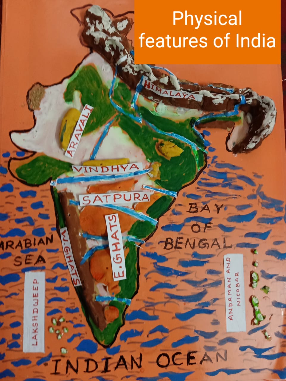 case study on physical features of india class 9