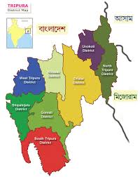Pol. Map of Tripura, CBSE Art Integration Project