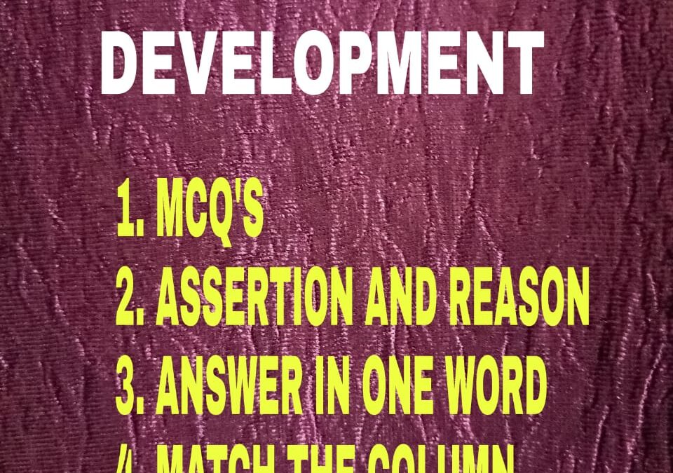 Resources and Development – Term I Questions and Answers