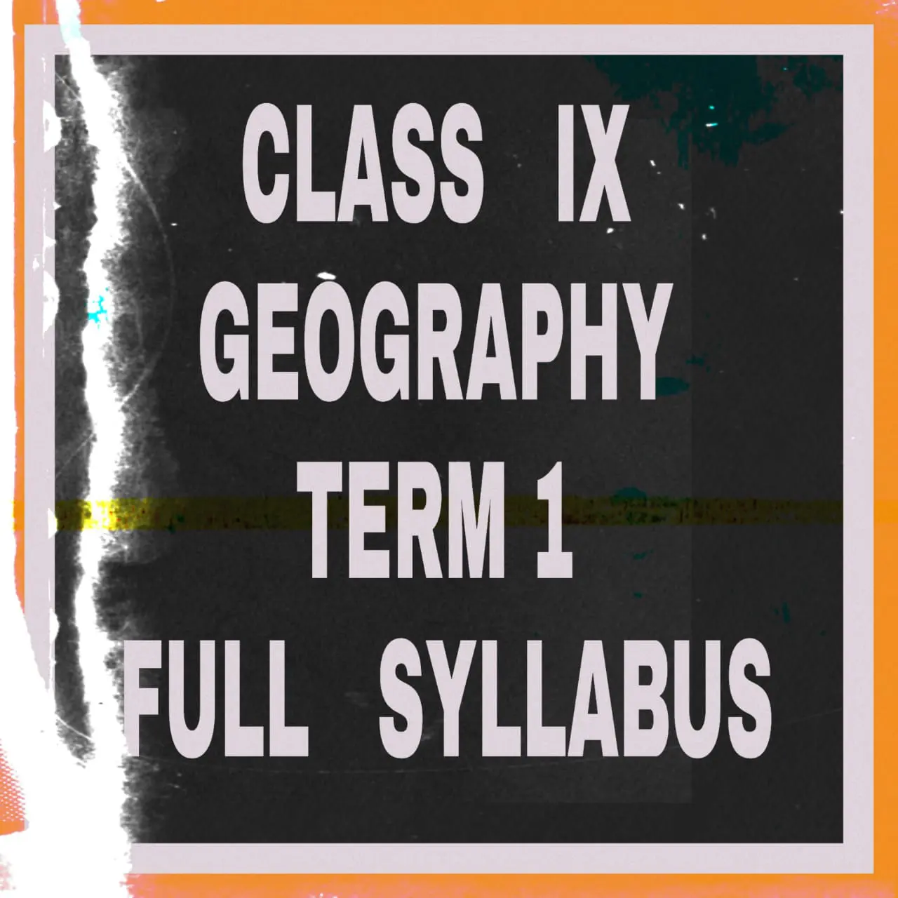 CLASS IX TERM I