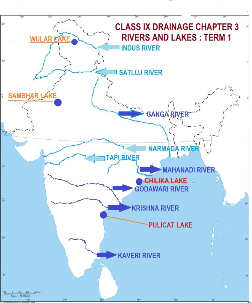 CLASS IX TERM I MAP WORK FROM GEOGRAPHY SOLVED