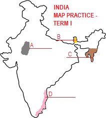MAP QUESTIONS ON SOILS IN INDIA - 2021