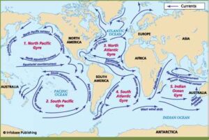 Five major ocean currents courtesy: Brian Williams