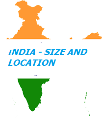 INDIA - SIZE AND LOCATION EXPLAINED