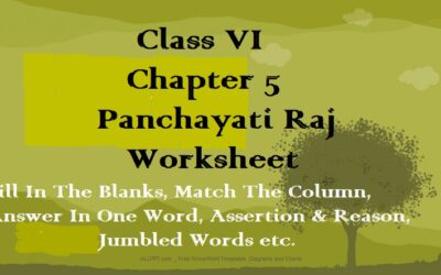 Class VI Civics Chapter 5 Panchayati Raj Worksheet For Test
