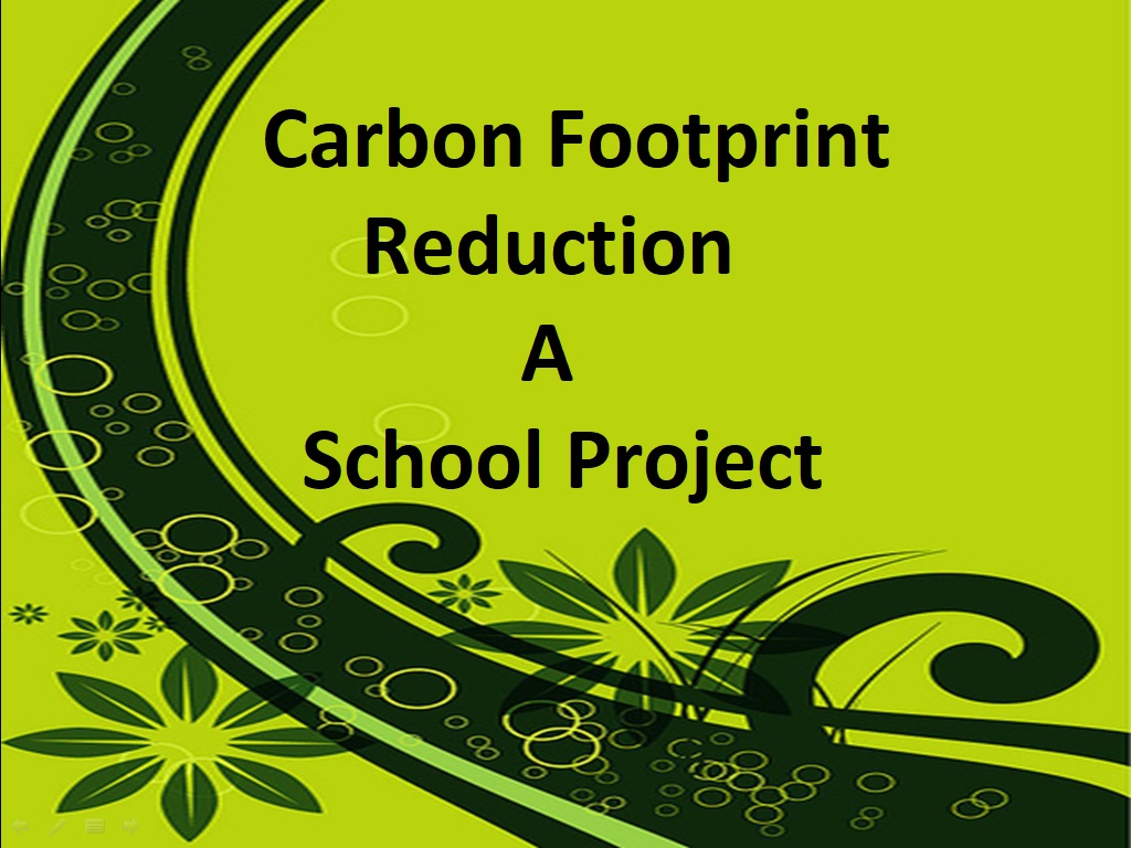 Carbon Footprint Reduction: A School Project