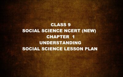 Class 9 Understanding Social Science Lesson Plan as Per New NCERT Syllabus 2026-27